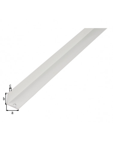 ANGULO ALU PVC BRANCO 20X20X1,5/2,6M