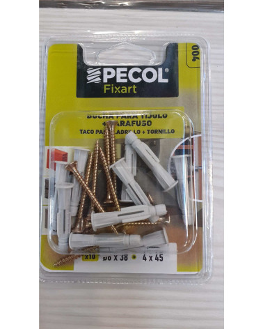 BUCHA P/TIJOLO PCL501 M6+PCL202 PA 4X45 FIXART