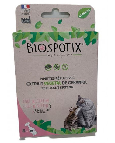 PIPETA BIOSPOTIX SPOT ON REPELENTE CAT 5X1ML