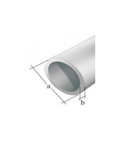 GAH PERFIL TUBO ALU BRANCO Ø25X1,5/2,6M