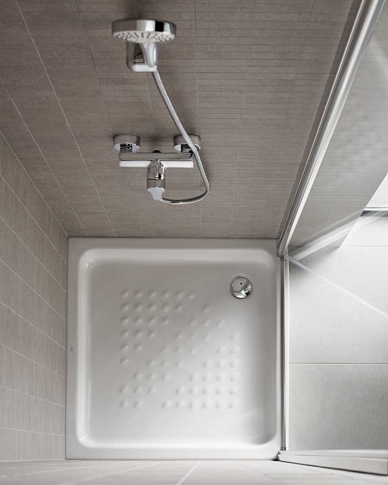 BASE DE DUCHE CERÂMICA BRANCO ROCA ITÁLIA 80X80 CM