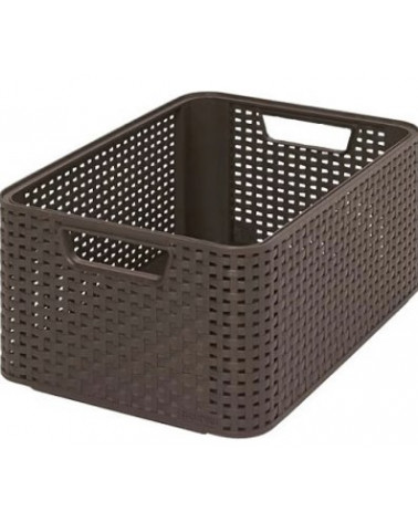 CURVER CAIXA ARRUMACAO STYLE 18L 38X29X17CM CHOCOLATE