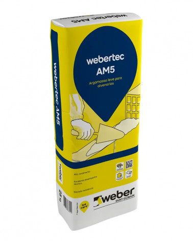 WEBER.TEC ARGAMASSA ALVENARIA AM5 25 KG