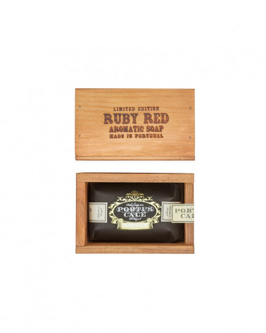 PORTUS CALE CAIXA MADEIRA SABONETE 150G RUBY RED