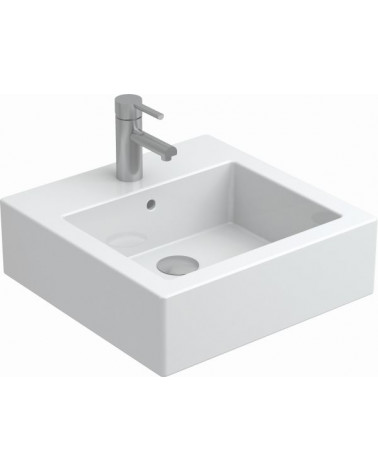 LAVATÓRIO POUSAR SANITANA  QUADRADO BRANCO 48X48X18 CM