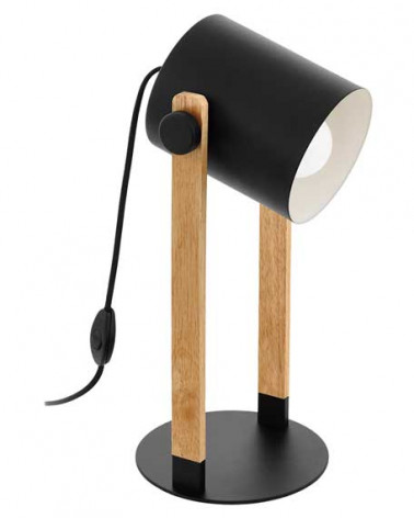 CANDEEIRO DE MESA  ILUMINAÇÃO 42 CM EGLO HORNWOOD 43047