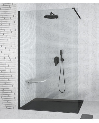 PAINEL FIXO DUCHE 140X200CM PRETO
