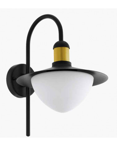 APLIQUE EXTERIOR  37.5 PRETO EGLO 97285