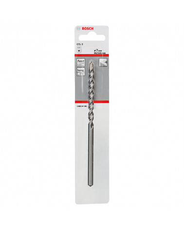 BOSCH BROCA P/BETÃO CYL-3 7X90X150MM, D6,5 MM