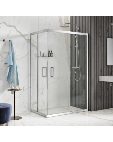 CABINE DUCHE CROMADO 80X120X195 CM
