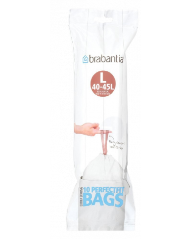 SACOS DE LIXO L (45L) - ROLO 10 UNI