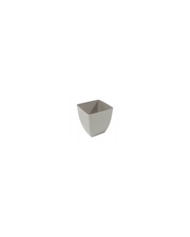 MYLUX VASO QUADRADO 27,4X27,4X29CM CINZA