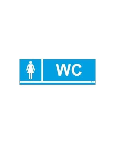 SINAL PVC WC SENHORAS 20X6.5CM