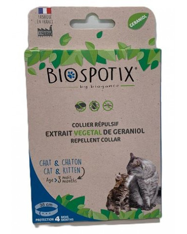 COLEIRA BIOSPOTIX REPELENTE GATO 35CM