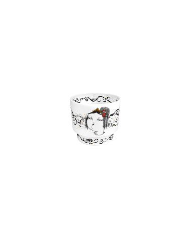 VA RAINHAS PORTUGAL VASO 18CM D.MARIA II