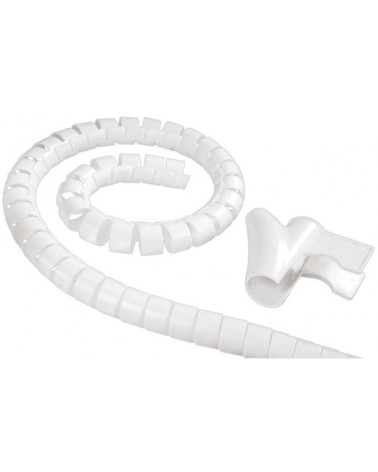 ORGANIZADOR CABO ESPIRAL 1,8MT BRANCO