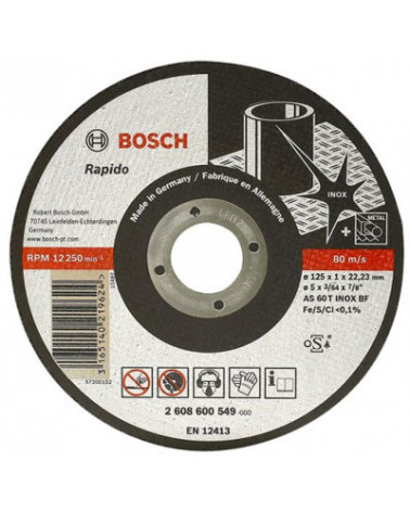 BOSCH DISCO CORTE IX 115MM RAPIDO STANDARD