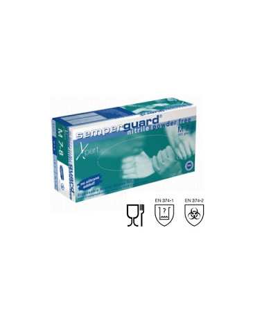LUVA DESC. NITRILO GROSSO "XL" CX 100 UN