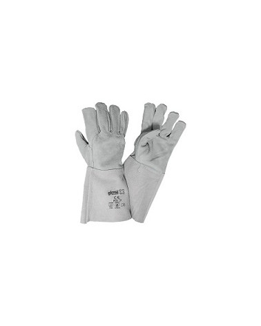 LUVA SOLDADOR CRUTE Nº10 C/PUNHO 15 CM