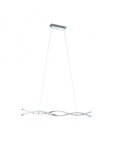 CANDEEIRO SUSPENSO LED ILUMINAÇÃO 100 CM EGLO CROMADO