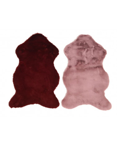 FLORA PELE ANIMAL ARTIFICIAL BORDEAUX/ROSA 50X90