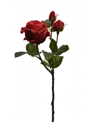 FLORA ROSA BUD VERMELHA 2BOTOES 50CM