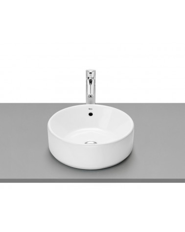 LAVATÓRIO POUSAR ROCA GAP ROUND REDONDO BRANCO 39X39X13 CM