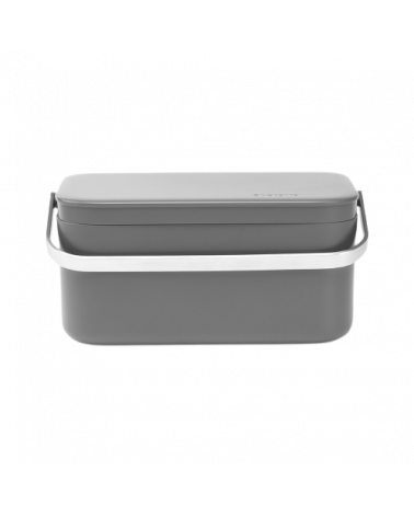 BRAB. RECIPIENTE P/DESPERDICIOS 1.8LT CINZA ESCURO