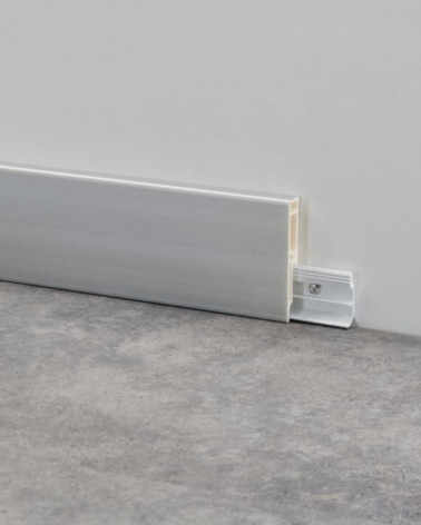 RODAPE PVC LINE 8613 PRATA DEC.98 2,5MT