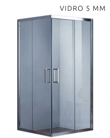 CABINE DUCHE CROMADO 120X70X195 CM