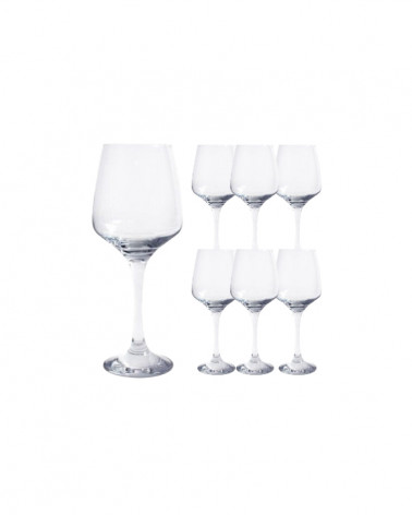 VIDRO LAV 6 COPOS VINHO/AGUA 400CC