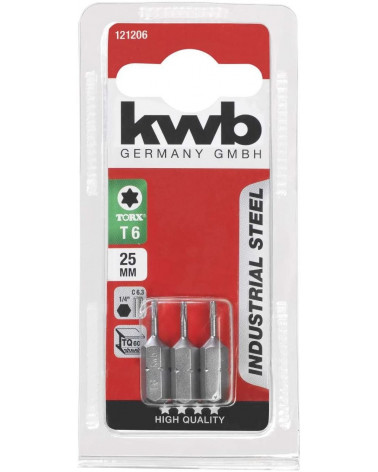 KWB 3 BITS 25MM TORX 40 INDUS. SB