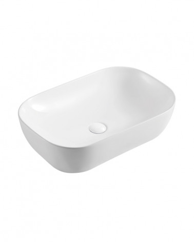 LAVATÓRIO POUSAR KAZA  RETANGULAR BRANCO 61X40X14.5 CM