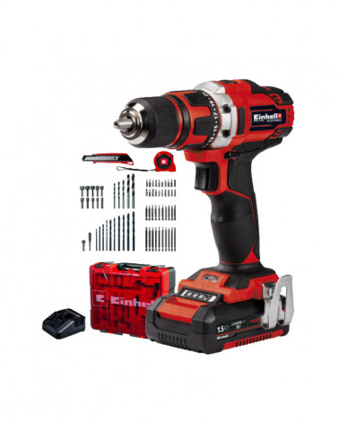 EINHELL BERBEQUIM S/FIO TE-CD 18/40 LI-I (2X2,0AH)+64 ACESS.