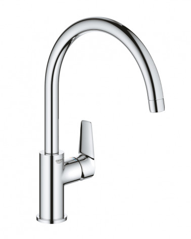 TORNEIRA DE COZINHA CROMADA GROHE BAUEDGE COM CANO ALTO