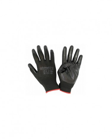 LUVA NYLON/NITRILO PRETO N.8