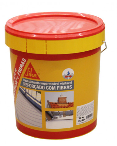 SIKAGARD 570 PELE ELASTICA + FIBRAS TELHA 20 KG