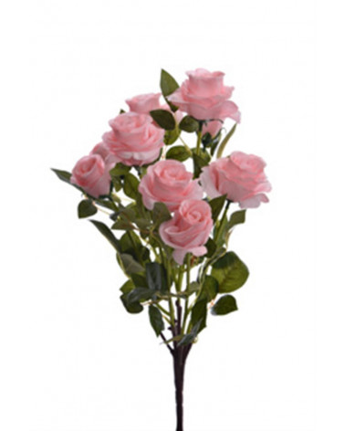 FLORA BOUQUE ROSAS ROSA X9 46CM