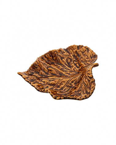 BORDAL FOLHA DE BETULA PEQUENA 19CM CASTANHO