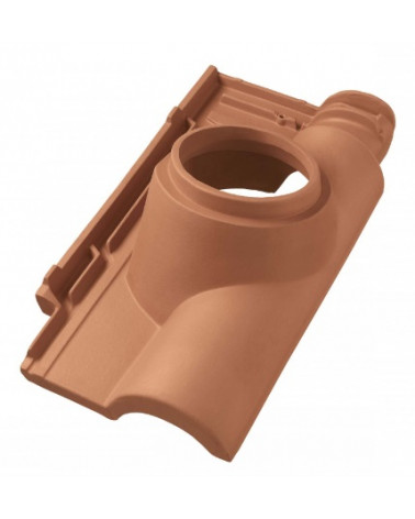 CS BASE DE CHAMINE Ø 125 TECNO VERMELHO NATURAL