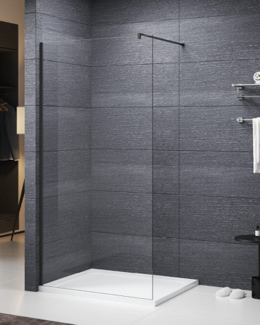 PAINEL FIXO DUCHE 90X200CM PRETO