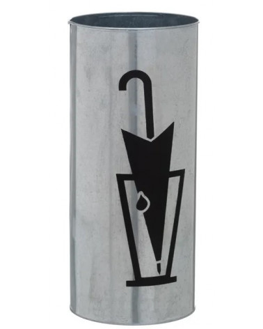 UNI PORTA GUARDA CHUVAS REDONDO 20X46CM ZINCO GALVANIZADO