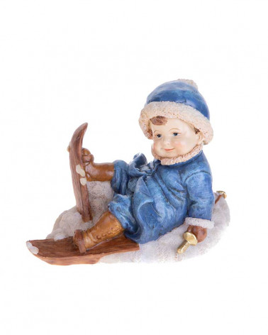 BRAN. NATAL MENINO RESINA 16X13 CM 80162
