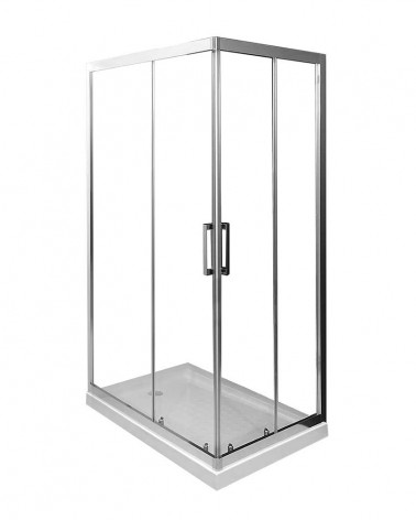 CABINE DE DUCHE CROMADO 120X80X195 CM