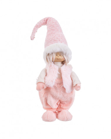 UNI NATAL MENINO TECIDO ROSA 19X10X51 CM