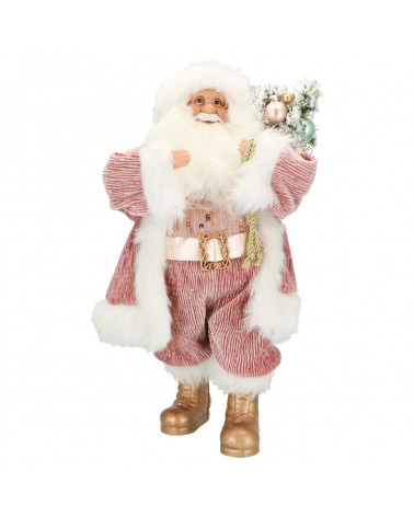 FLORA PAI NATAL ROSA C/SACO 40CM