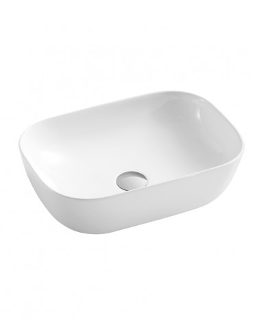 LAVATÓRIO POUSAR KAZA  RETANGULAR BRANCO 45.5X32.5X13.5 CM