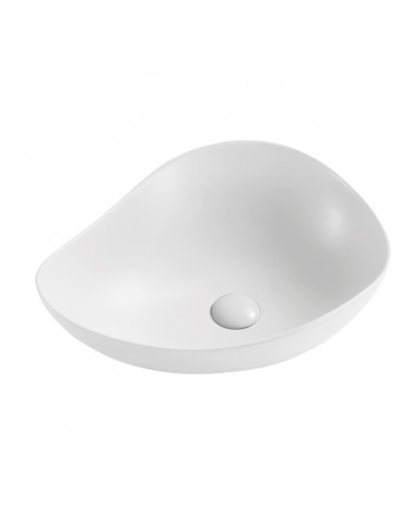 LAVATÓRIO POUSAR KAZADECOR  OVAL BRANCO 51X38.5X17.5 CM