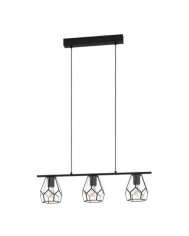 CANDEEIRO DE TETO  ILUMINAÇÃO 77.5 CM EGLO MARDYKE 43644