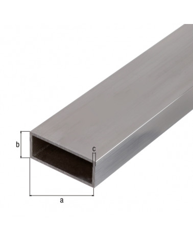 GAH TUBO RECT.ALUM BRUTO 1000X50X20X2